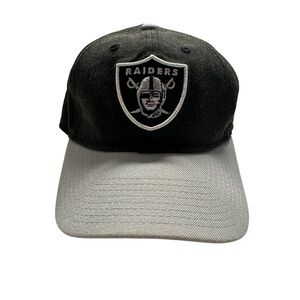 Las Vegas Raiders New Era 9FORTY‎ Adjustable Hat Black Gray NFL Baseball Cap